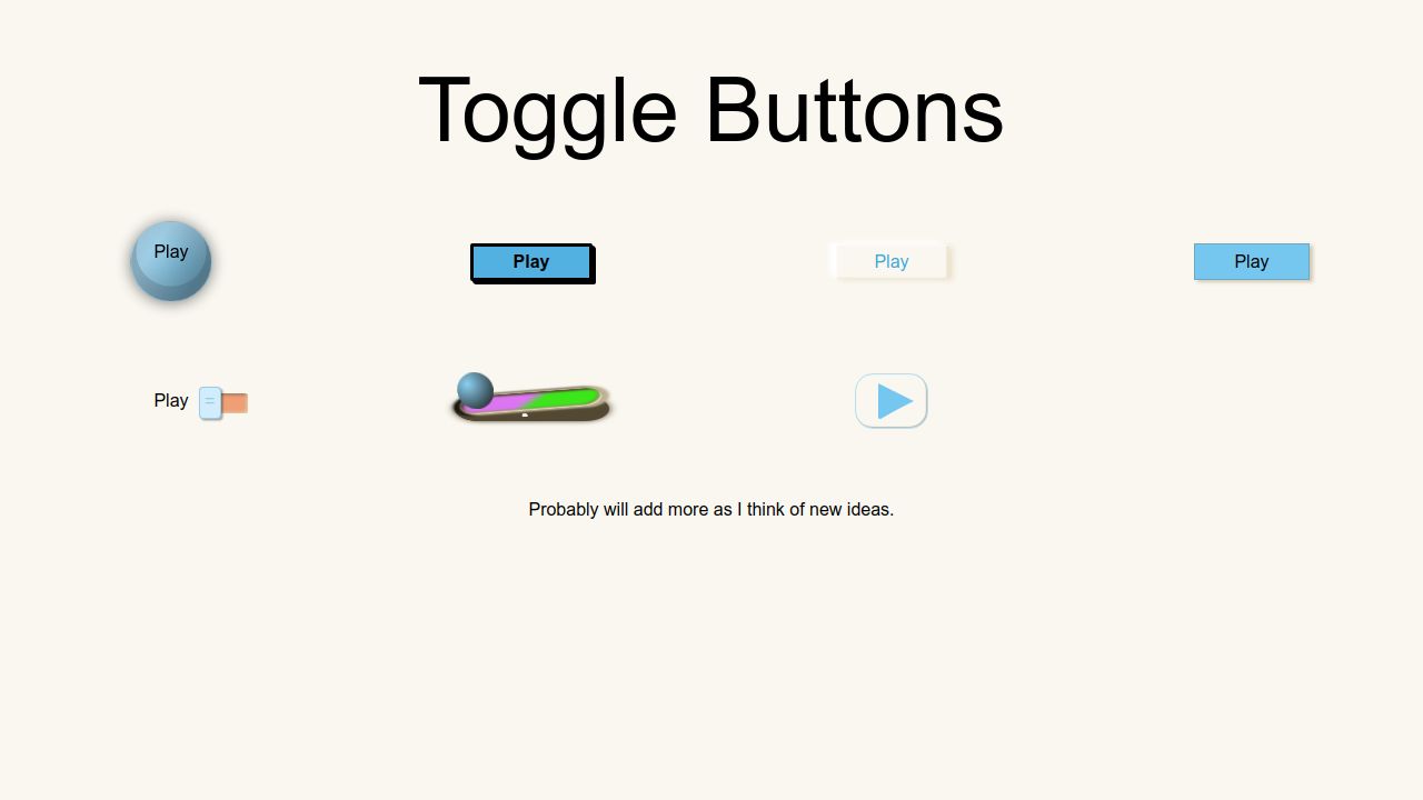 Pens tagged 'toggle-switch' on CodePen